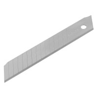 Лезвия, 18 мм, сталь SK5 - 0,5 мм, многосегментные, 10 штук Denzel (79304)