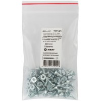 Шурупы оцинкованные, универсальные 4 х 12 100 шт Фасовка (20312-0)