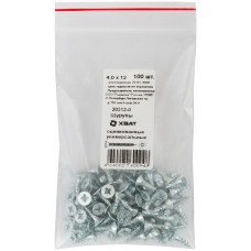 Шурупы оцинкованные, универсальные 4 х 12 100 шт Фасовка (20312-0)