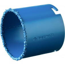 Коронка кольцевая 73 мм, L 55 мм, карбид вольфрама ЗУБР Профессионал 33350-73_z01