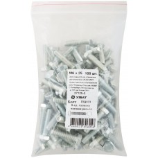 Болт 6-гранная головка (полная резьба) М6 х 25 100 шт DIN933 Фасовка (27125-0)