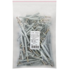 Дюбель-гвоздь полипропиленовый 6 х 60 тип С 100 шт (Фасовка) (24560-0)