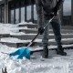 Лопата для уборки снега, полипропилен, 365х460х1500мм, алюминиевый черенок, ПВХ накладка, LUXE Palisad (61794)