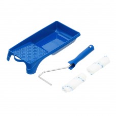 Малярный набор для работ с водными красками: кювета 150 мм х 290 мм и мини-валик 110 мм Сибртех (80456)