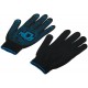 Перчатки вязаные черные х/б с ПВХ, 4 нити, 10 класс вязки (12495)