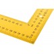 Угольник столярный цельнометаллический желтый, крашеная шкала 400 x 600 мм (19626)