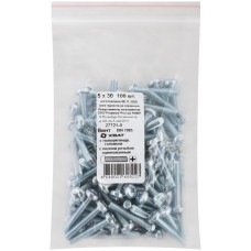 Винт с полуцилиндрич. головкой с полной резьбой оцинков. DIN 7985 5х30 100 шт Фасовка (27721-0)