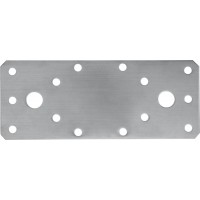 Крепежная пластина нержавеющая НКП-2.0, 140 x 55 x 2 мм ЗУБР Профессионал 310636-140