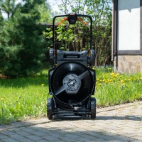 Газонокосилка самоходная аккумуляторная, 43 см, 2 аккумулятора 5Ач, двухпортовое ЗУ 2X2 40В