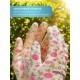 GRINDA COMFORT, M (8), садовые перчатки с прозрачным полиуретановым покрытием, розовые, 13 класс (11291-M_z01)