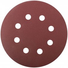 Круги шлифовальные с отверстиями (липучка), алюминий-оксидные, 125 мм, 5 шт. Р 320 (39670)
