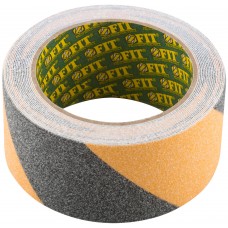 Лента клейкая противоскользящая черно-желтая 50 мм х 5 м (11971)