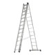 Лестница, 3 х 13 ступеней, алюминиевая, трехсекционная, Сибртех (97823)