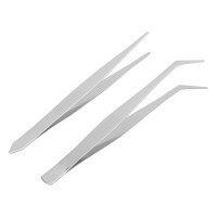 Набор пинцетов из нержавеющей стали, 2 шт, Sparta (914805)