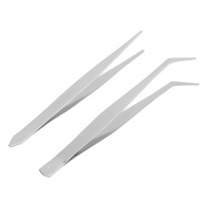Набор пинцетов из нержавеющей стали, 2 шт, Sparta (914805)