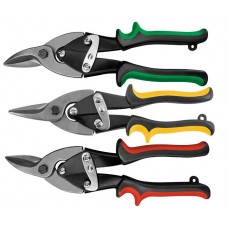 Ножницы по металлу усиленные CrV Профи, прорезиненные ручки, прямые 250 мм (41570)