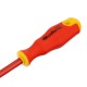 Отвертка диэлектрическая PH0 х 75 мм, CrV, до 1000 В, двухкомпонентная рукоятка Сибртех (12934)
