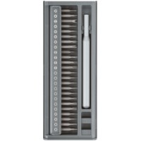 Отвертка с битами для точных работ, 24 CrV бит, пластиковый бокс (56194)