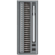 Отвертка с битами для точных работ, 24 CrV бит, пластиковый бокс (56194)