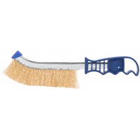 Щетка зачистная, латун. витая проволока 0,3 мм, пластиковая ручка, 250 мм, CUTOP Profi (82-923)