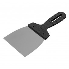 Шпательная лопатка из нержавеющей стали, 100 мм, пластмассовая ручка Сибртех (85435)