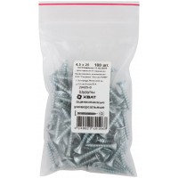 Шурупы оцинкованные, универсальные 4,5 х 25 100 шт Фасовка (20425-0)