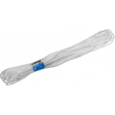 Полипропиленовый шнур 7 мм 20 м вязаный с сердечником белый СИБИН 50257