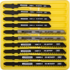 Полотна для лобзика T-хвост., по дереву, мет. и пластику, 10 шт Professional STAYER 15981-H10-3