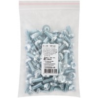 Винт с полуцилиндрич. головкой с полной резьбой оцинков. DIN 7985 8х20 100 шт Фасовка (27741-0)