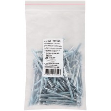 Винт с потайной головкой с полной резьбой оцинкованный DIN 965 4х50 100 шт Фасовка (27769-0)