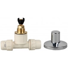 Кран запорный ШиреФит штуцер с гайкой - кран - штуцер с гайкой 20 мм ЗУБР 51570-20