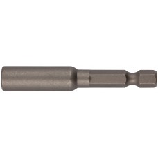 Адаптер для бит, магнитный фиксатор, цельнометаллический, CrV сталь 60 мм (57616)