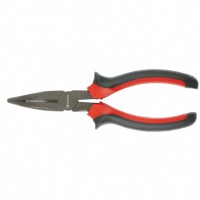 Длинногубцы изогнутые Black Nickel, 180 мм, двухкомпонентные рукоятки Matrix (17460)