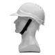 Каска защитная из ударопрочной пластмассы, белая Сибртех (89114)