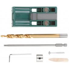 Кондуктор для глухих отверстий с ограничителем глубины двойной, пластиковый кейс (36417)