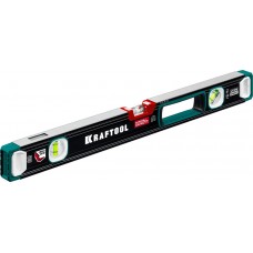 Сверхпрочный магнитный уровень A-RATE CONTROL, 600 мм, точность 0.3 мм/м, с зеркальным глазком KRAFTOOL 34988-60