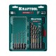 KRAFTOOL НЕХ-1/4?, 10 шт, набор сверл по металлу для винтовёртов и шуруповертов IMPACT READY (29652-H10)