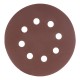 Круг абразивный на ворсовой подложке под липучку, перфорированный, P 400, 125 мм, 5 шт Matrix (73814)