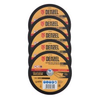 Круг отрезной по металлу, 230 х 2,0 х 22,2 мм, A36TBF, в метал.банке, 5 шт. Denzel (737920)