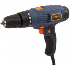 Дрель-Шуруповерт электрическая 300 Вт; 0-450/0-1350 об/мин; подсветка; быстрозажимной патрон 10 мм; резиновые вставки; 24,0 Нм; 19+1; 1,1 кг MAX-PRO 85046