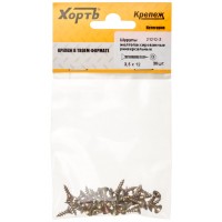 Шурупы желтопассированные, универсальные 3.5 х 12 ( фасовка 38 шт.) (21212-2)