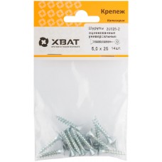 Шурупы оцинкованные, универсальные 5 х 25 ( фасовка 14 шт.) (20525-2)