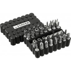 Набор бит специальных 33 шт, с магнитным адаптером STAYER 26084-H33