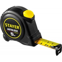 Рулетка с автостопом AutoLock 5 м х 25 мм STAYER 2-34126-05-25