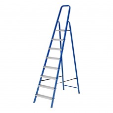 Стремянка, 8 ступеней, стальной профиль, алюминиевые ступени Сибртех (97958)