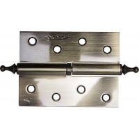 Петля карточная разъёмная левая 100?75?2.5 мм цвет старая латунь AB 2 шт ЗУБР 37605-100-5L