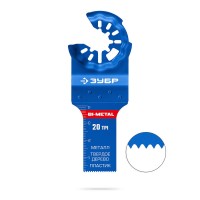 Полотно биметаллическое BIM 20 x 40 мм, 20TPI, чистый рез: металл, твердое дерево, пластик ЗУБР StarQuick 15574-20-40