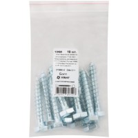 Болт сантехнический 10х60 мм DIN 571, 10 шт 31666-0