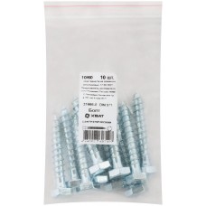 Болт сантехнический 10х60 мм DIN 571, 10 шт 31666-0