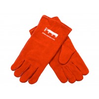 Краги спилковые КЕДР КС-12 КЕВЛАР, (XL), красные